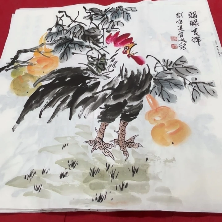 国画花鸟等多种鸟类的