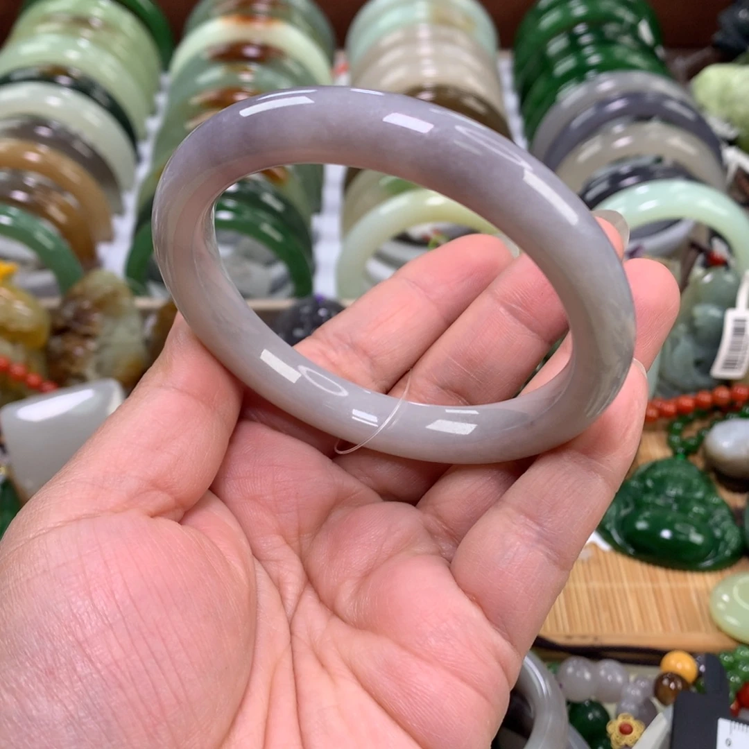 和田玉未镶嵌手镯59_60口径