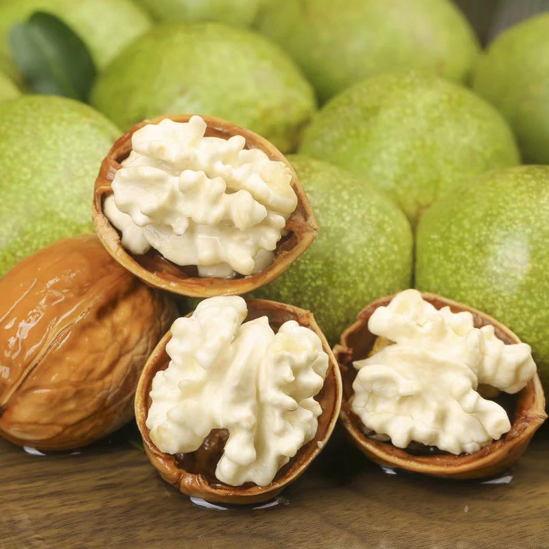 云南哀牢山青皮薄皮新鲜湿生核桃薄壳脆嫩美味醇香孕妇零食