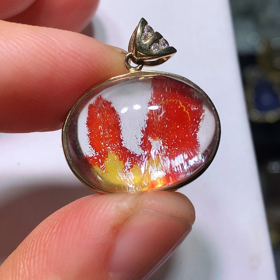 珠宝半成品水晶银S925镀金镶嵌定制款