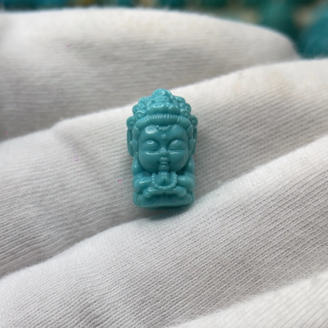 绿松石未镶嵌颈饰卡9-14.6--8