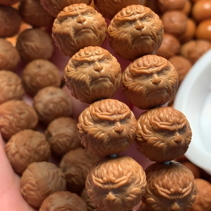 【闪购商品】猴头核桃手串强***^悟空