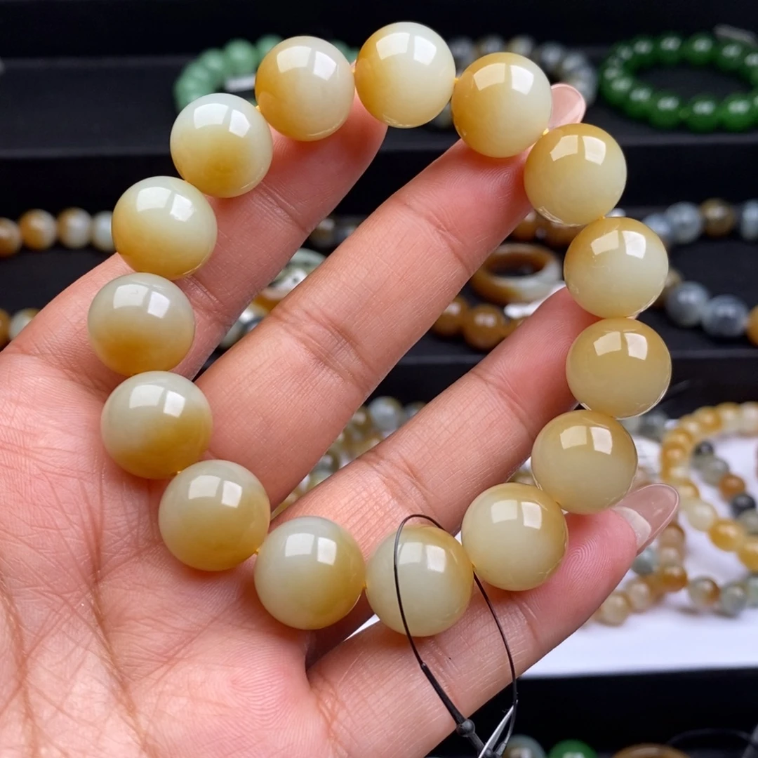 木***卯和田玉未镶嵌手链