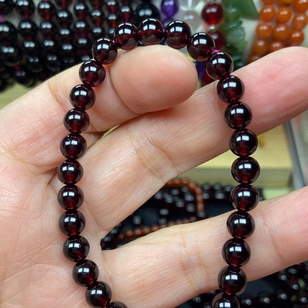 未镶嵌手链石榴石