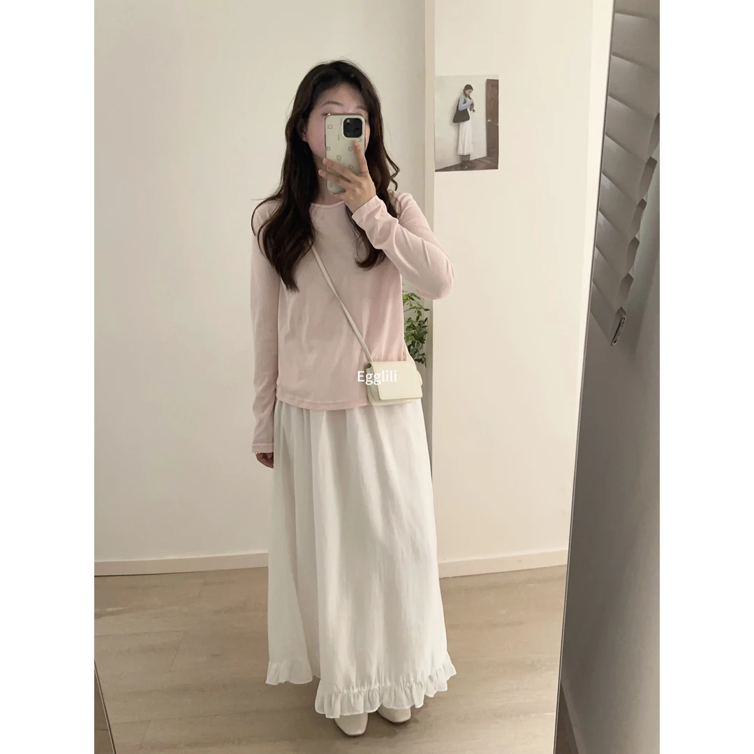 【凉感雪花棉长袖】夏日正肩上衣