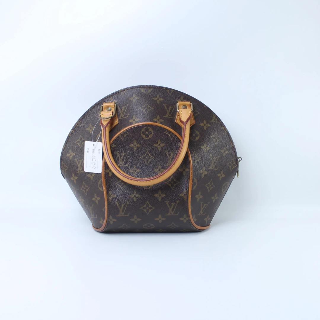 95新 LouisVuitton/路易威登 MI1907老花小号河蚌手提腋下包