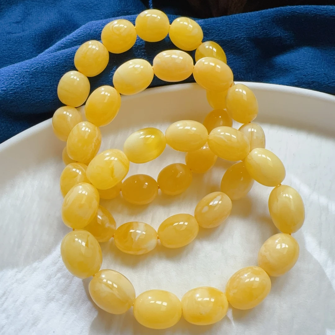 【伟伟鉴定】蜜蜡 枣珠 手串12-13 多样性发货发一件