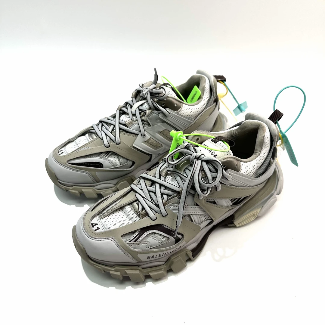 99新 Balenciaga/巴黎世家 41码 灰白色 Track1.0老爹鞋bl0195