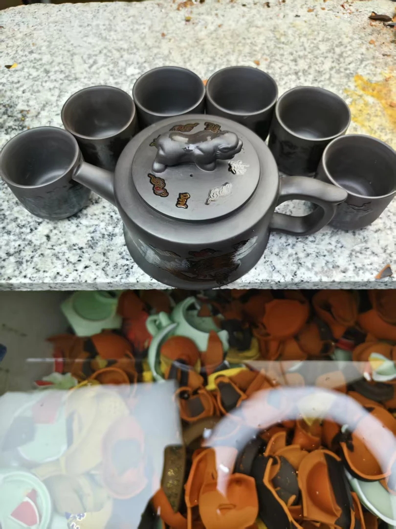 【限六月一壶六杯】老紫泥卧虎藏龙风云变幻井栏壶