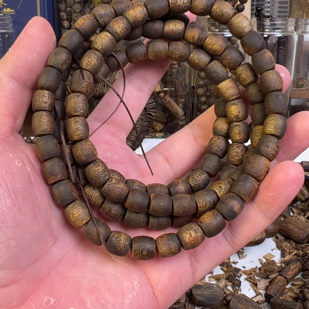 晨***星手串沉香定制糖结手串40克