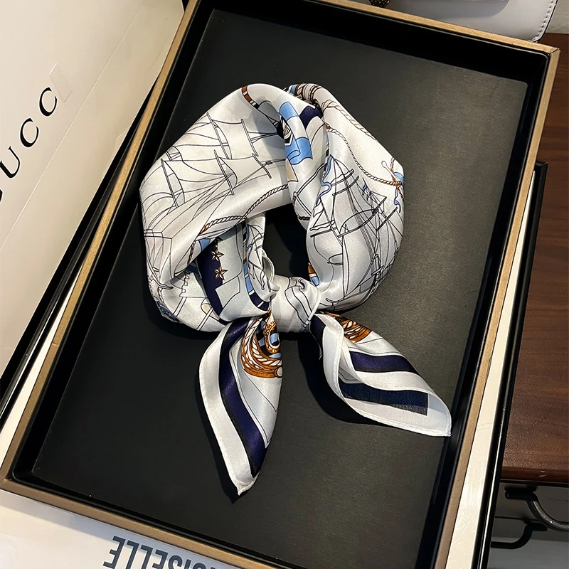 70×70小方巾丝巾女春夏季职业装护颈围脖子搭配衬衫小领巾HT