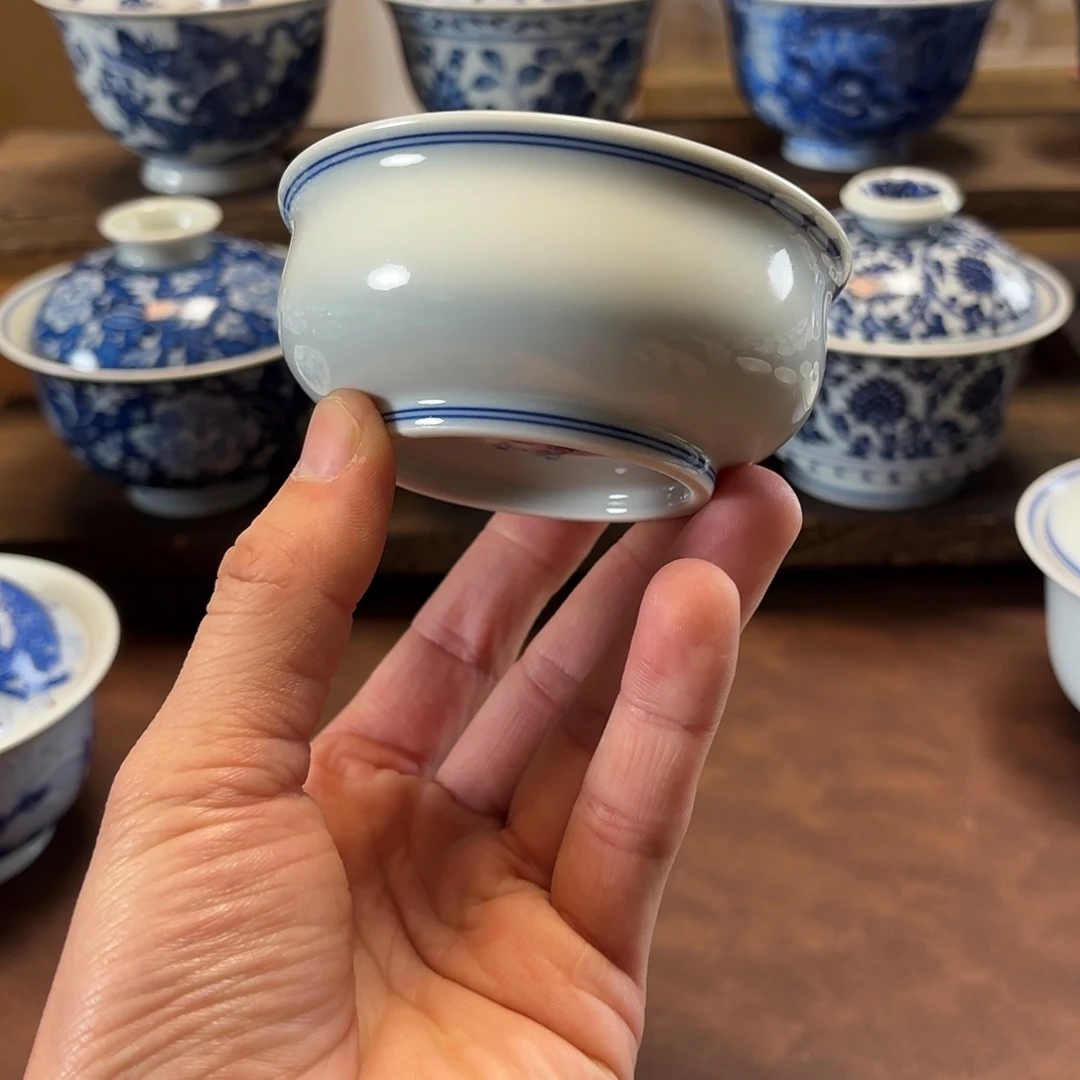 景德镇纯手工福利矮炉式杯