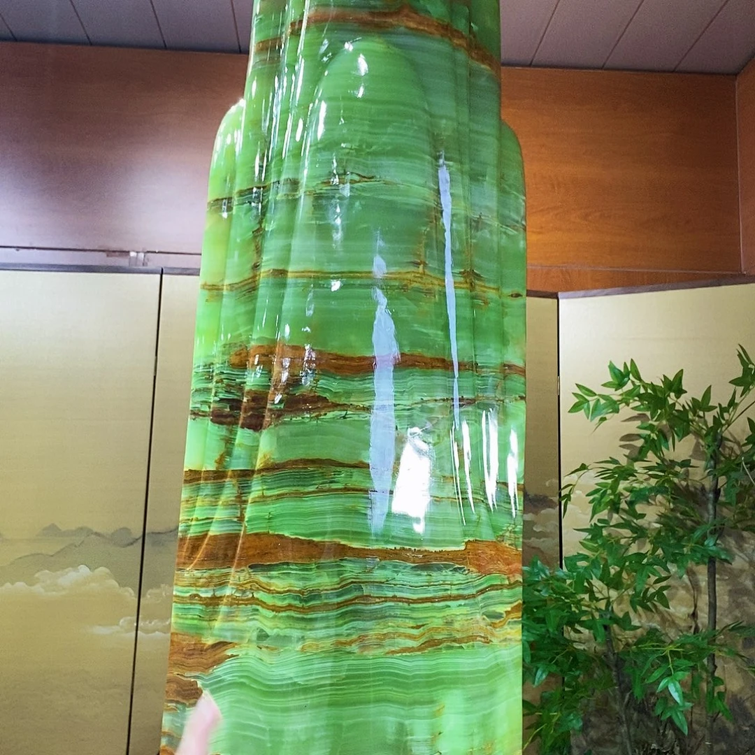 石材山水画作品摆件