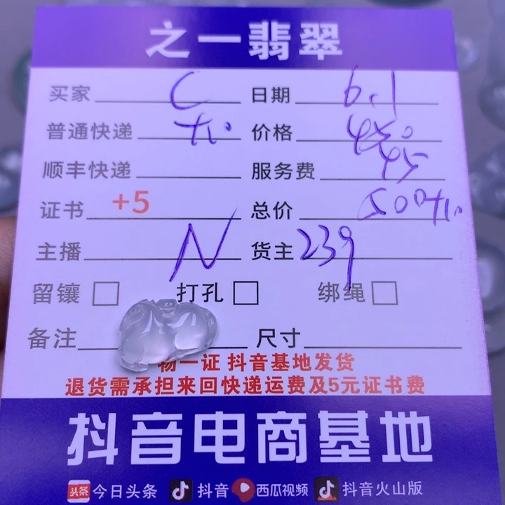 翡翠未镶嵌颈饰C****8翡翠