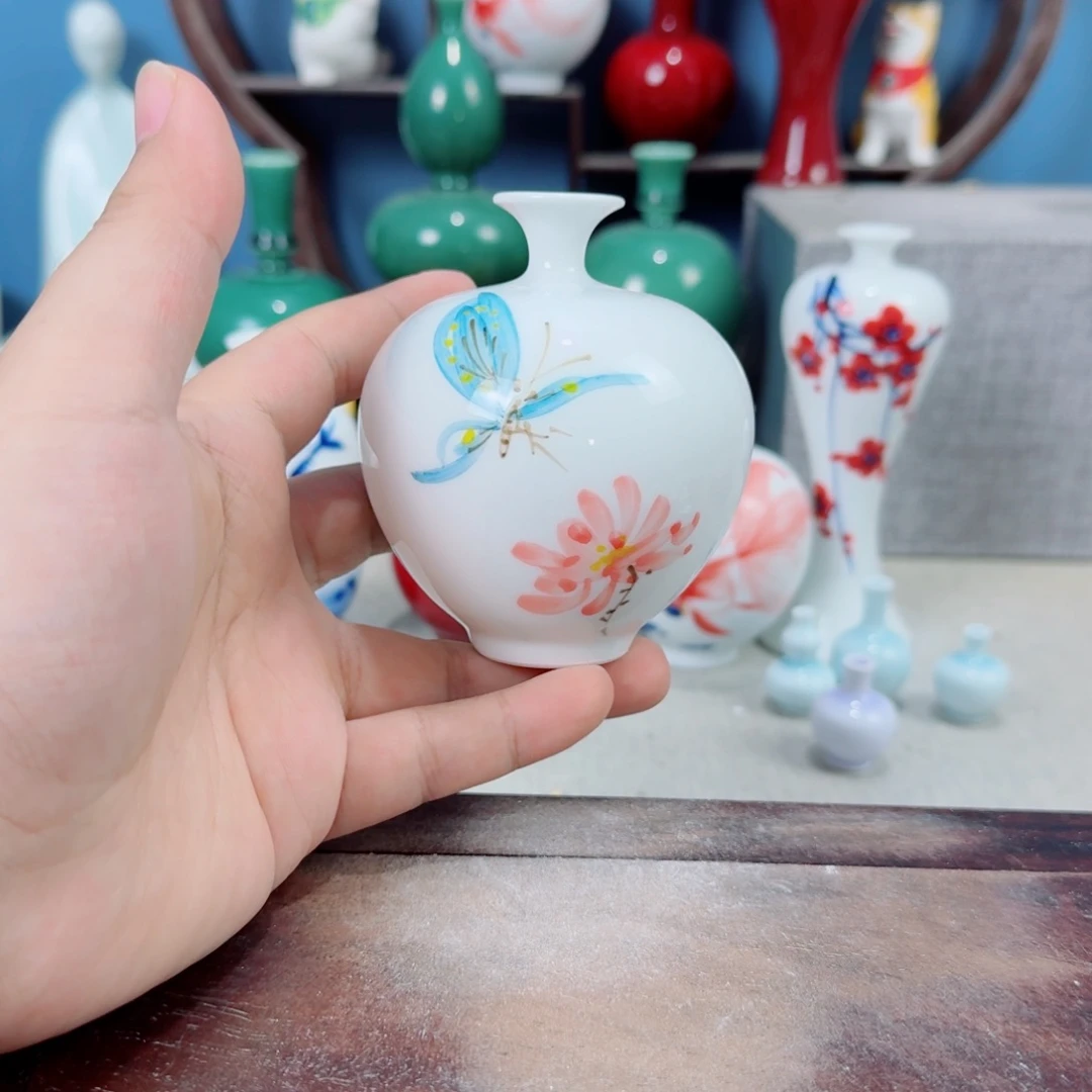 陶瓷手工小花器摆件