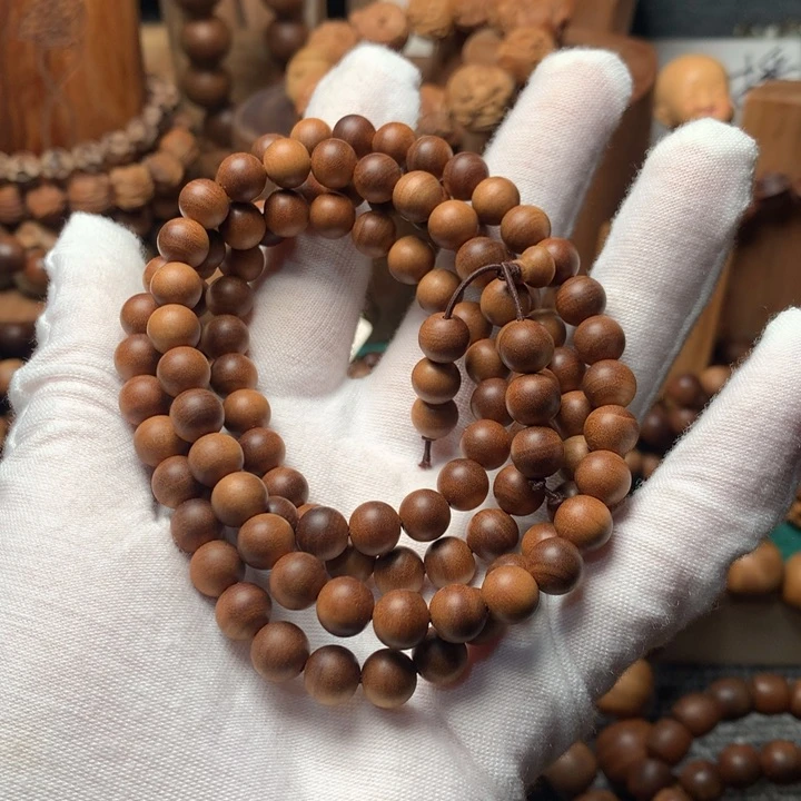 檀香木手串/手链偶*老山檀香0.7多