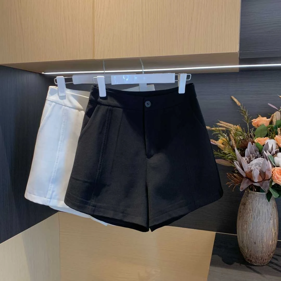 XINYI【超高比例】夏季休闲高腰西装短裤女显瘦百搭裤X625N07544