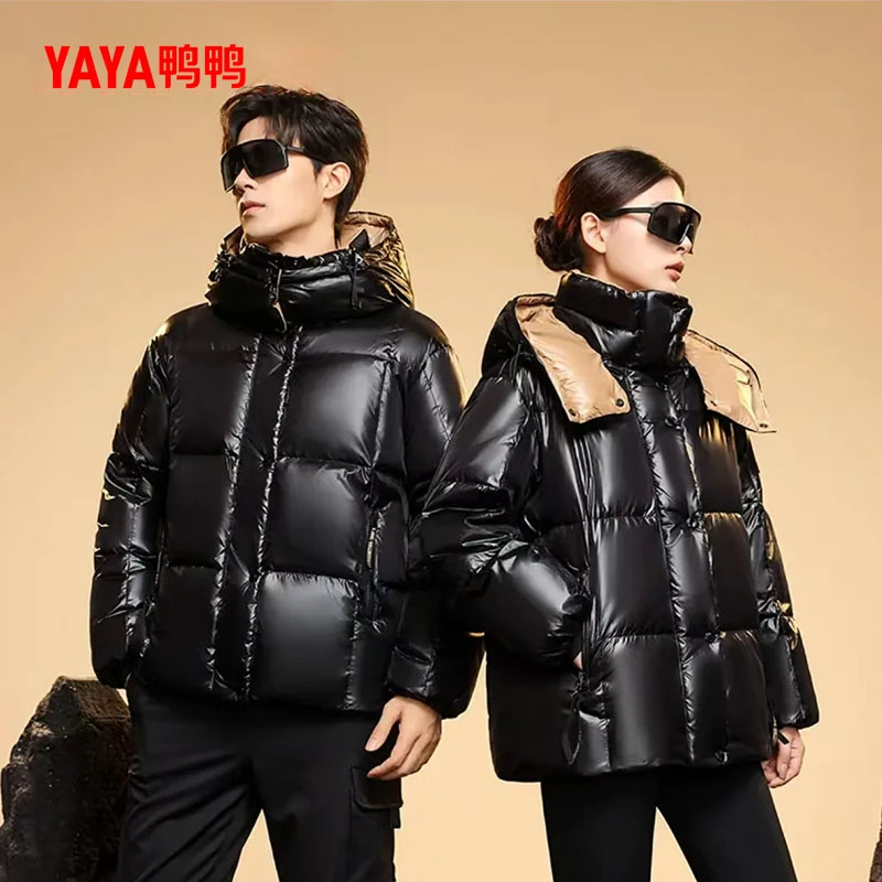 YAYA/鸭鸭时尚情侣款轻暖感冬季保暖百搭短款羽绒服YE4B006853W