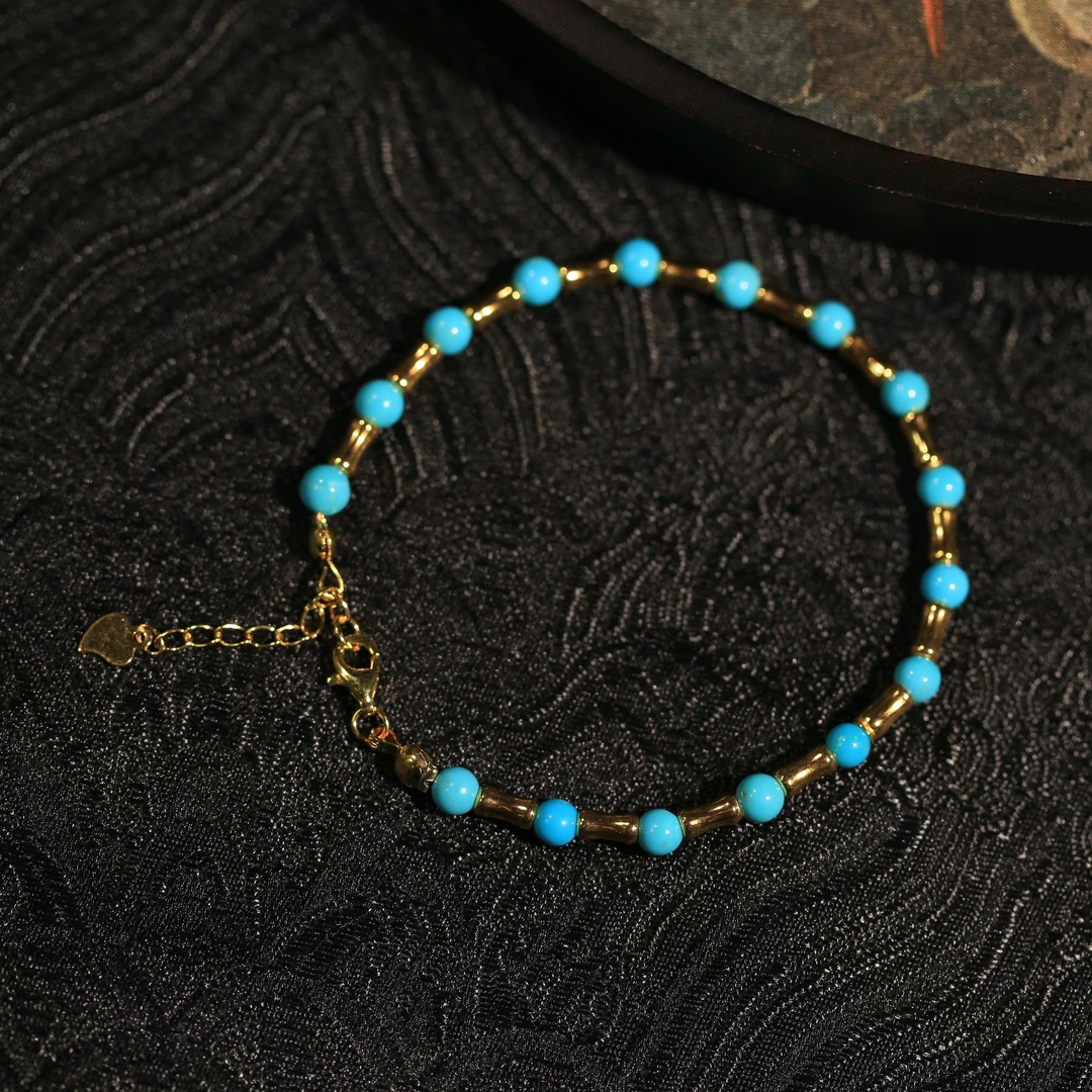 【夜夜专属】安曼博 S925银美松竹林清风手链 约4mm