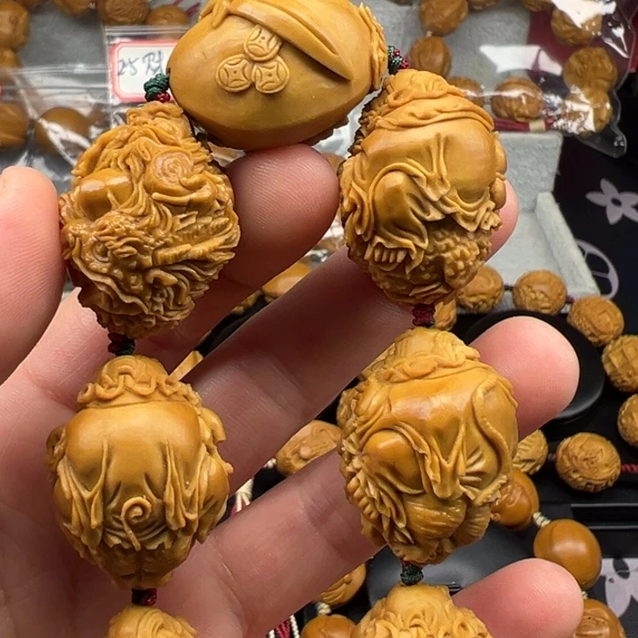 a***行橄榄核手串/手链钟馗