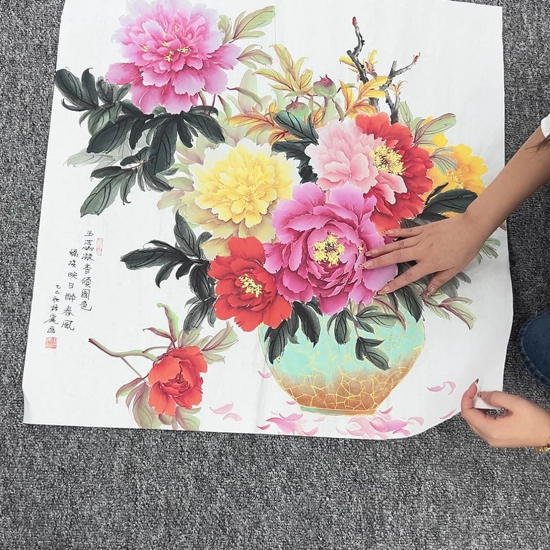 国画国画作品纯手工
