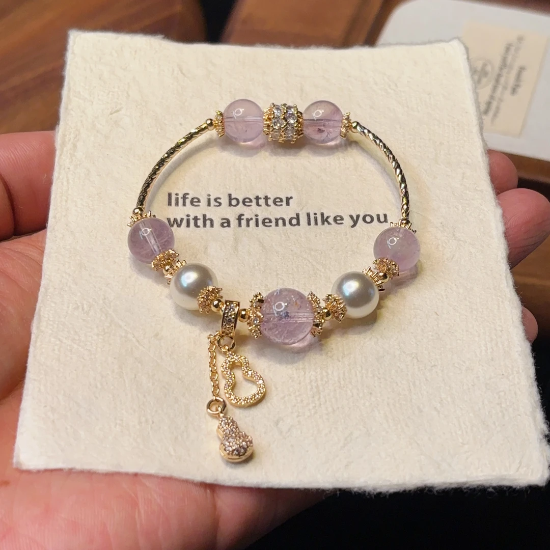 【好事花生】天然设计款水晶diy手链 TT60008