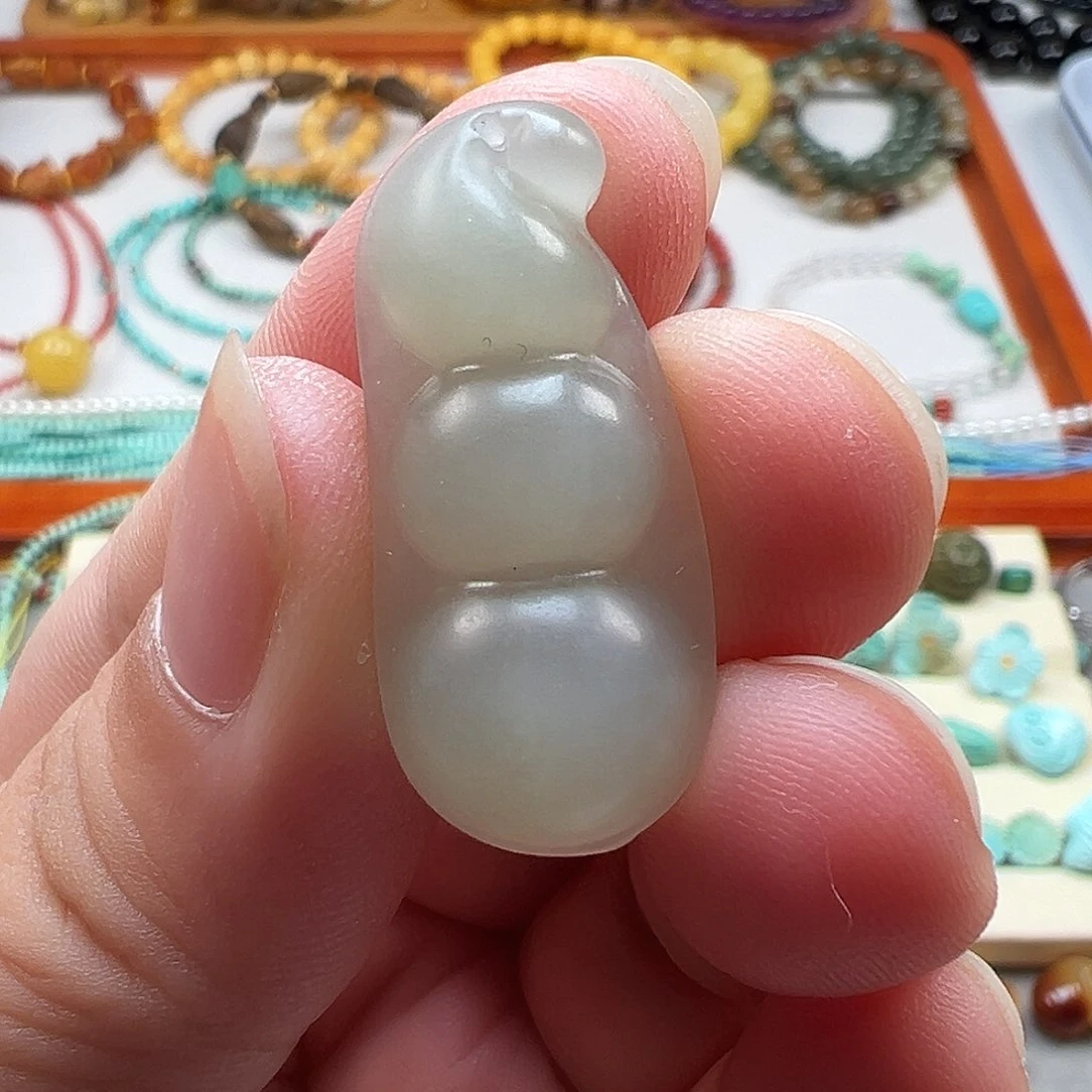 和田玉（青玉）未镶嵌吊坠(不含链)