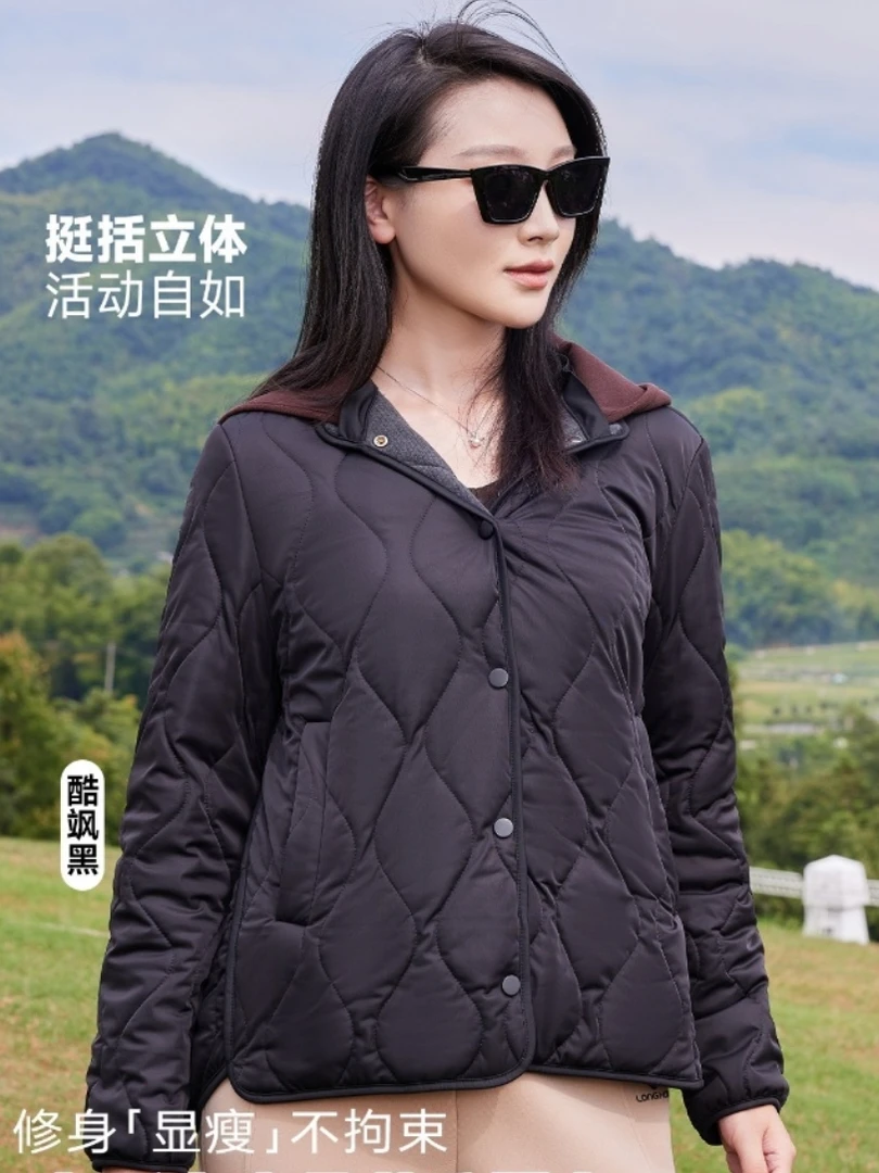 【谢姐轻奢原创】秋冬时尚气质显瘦防风休闲保暖棉衣3615