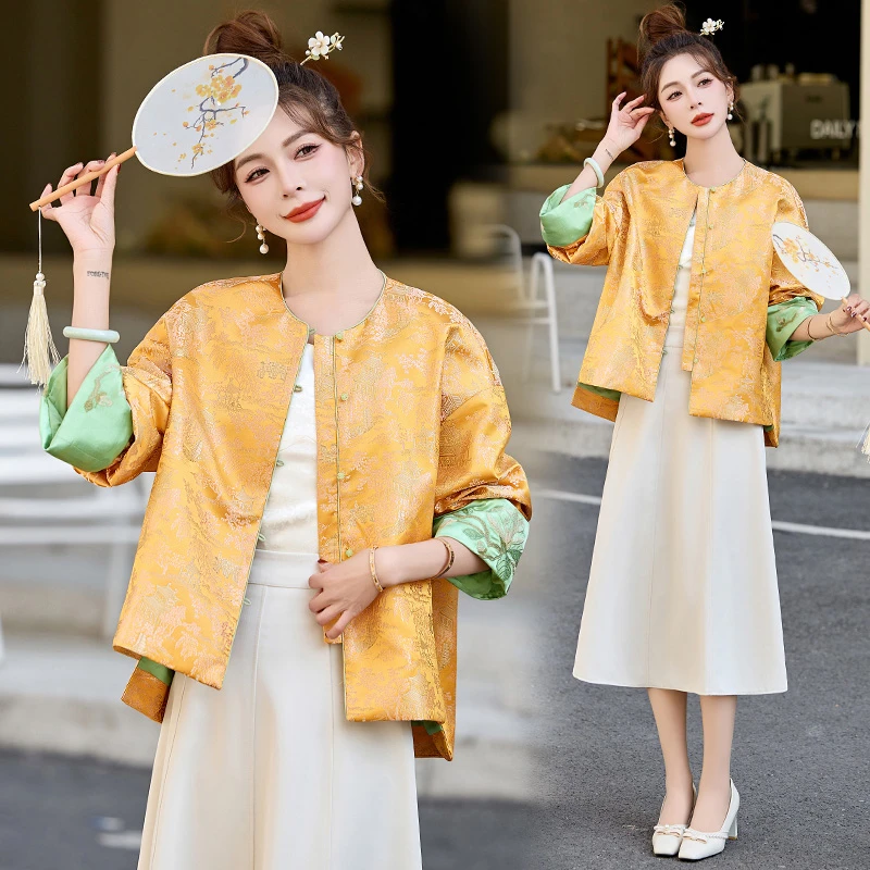 春季新中式国风外套女款爆款2025新款35-45岁高档女装百搭洋气