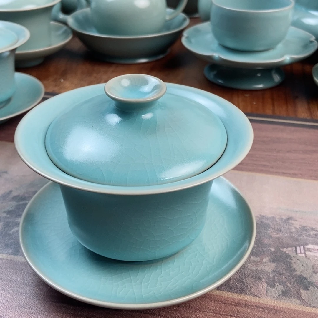 摆件原产地原矿汝瓷～茶器