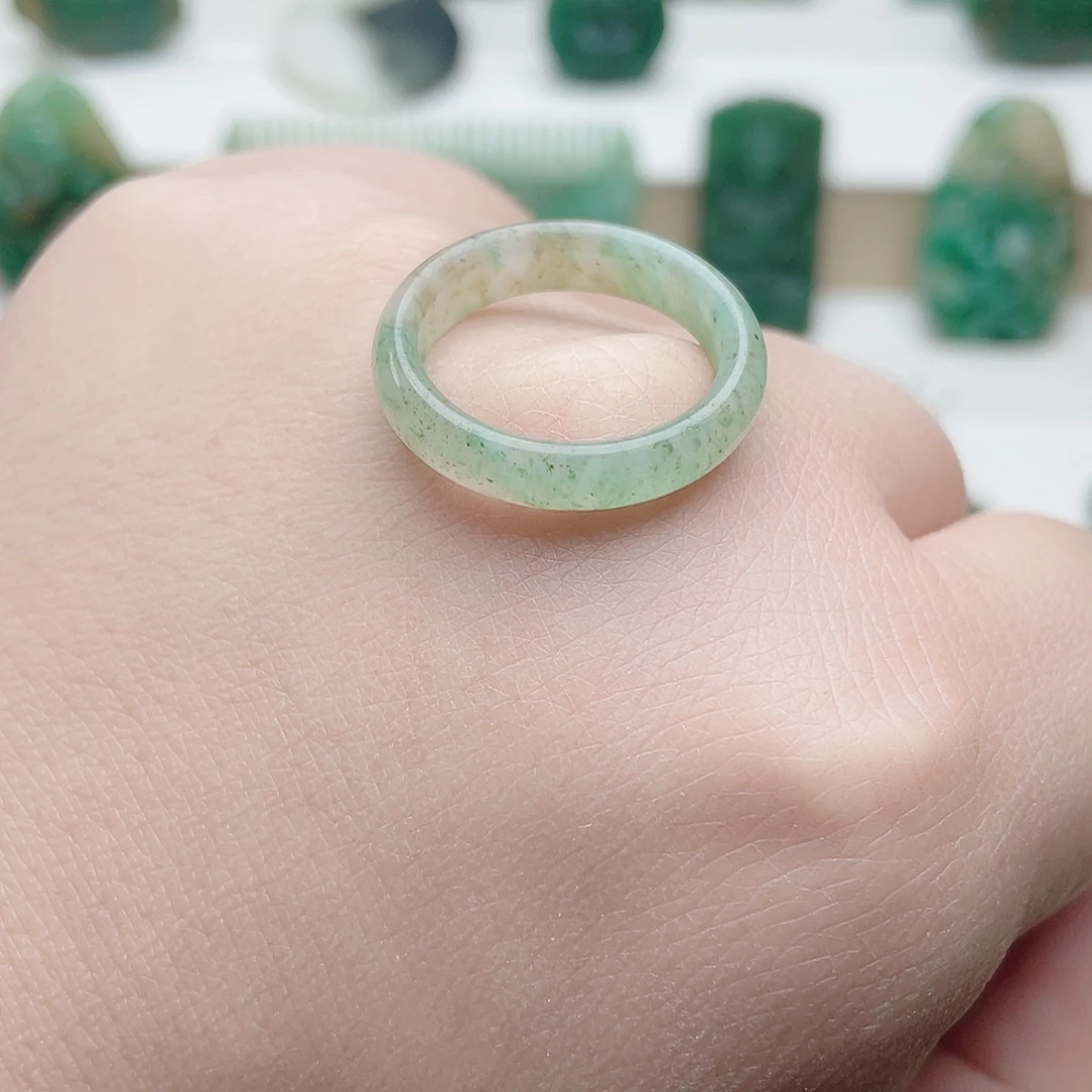 独山玉未镶嵌戒圈19内径