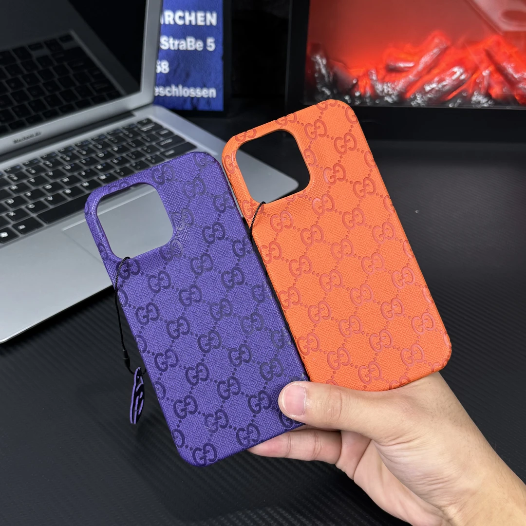 轻奢时尚潮牌适用苹果16硬壳15ProMax半包iPhone13磁吸手机壳14