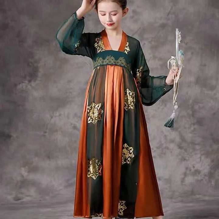 儿童汉服连衣裙库存不退换