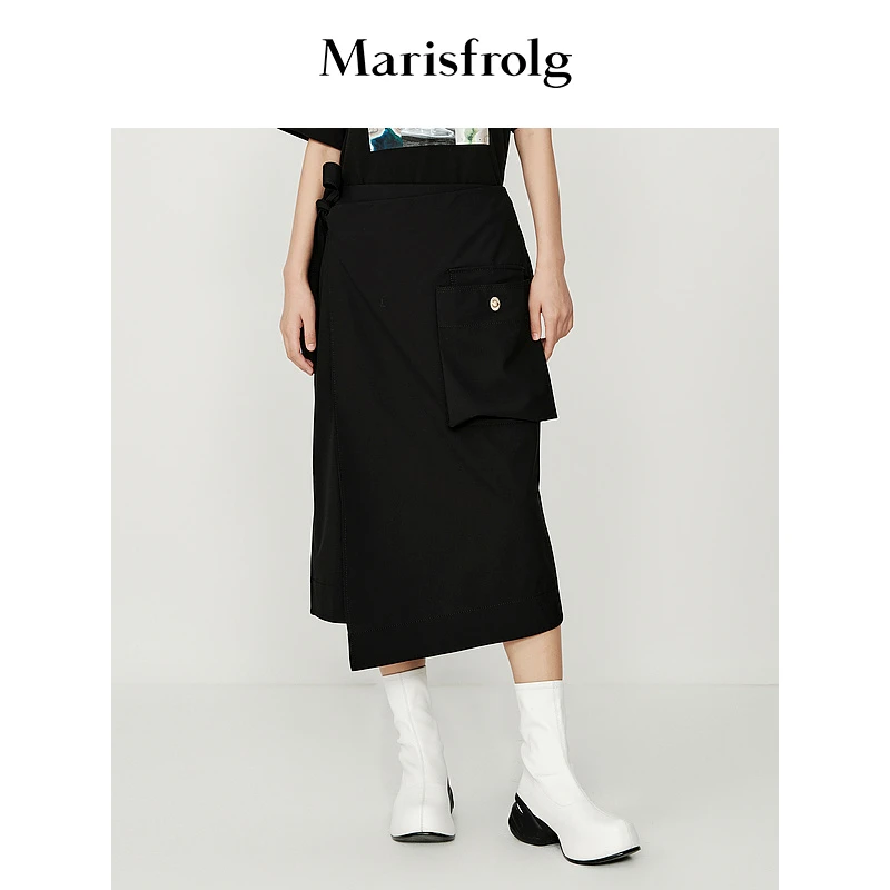 【婷婷专属】Marisfrolg玛丝菲尔直筒半身裙宽松设计师中长款春夏
