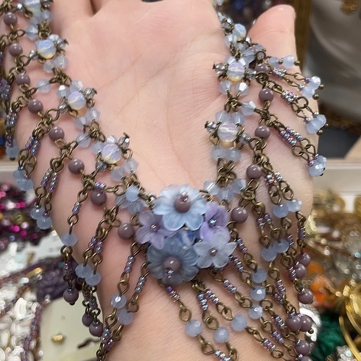 合成碳硅石纯铜vintage中古首饰清库存