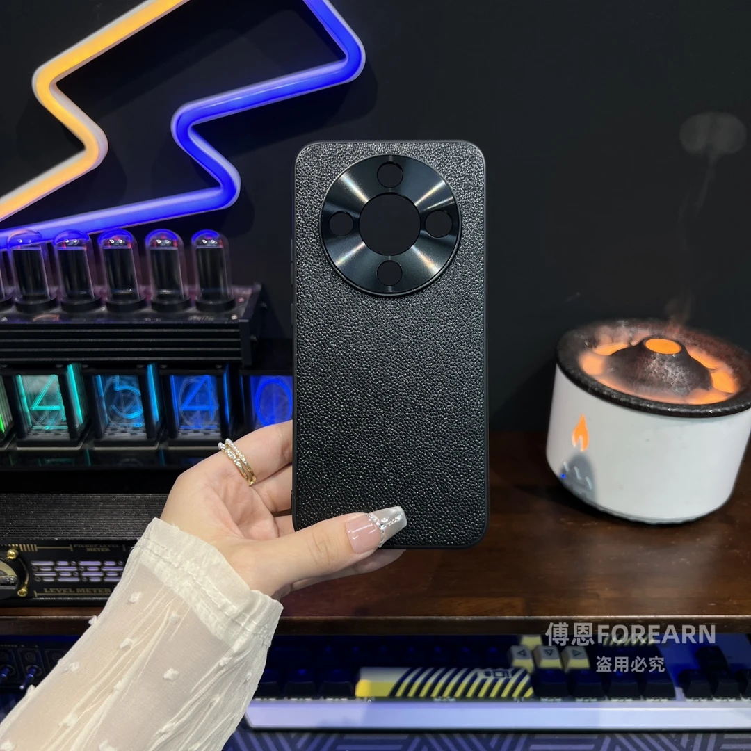 适用于荣耀X70手机壳真皮honorx70保护套新款商务防摔男全包边