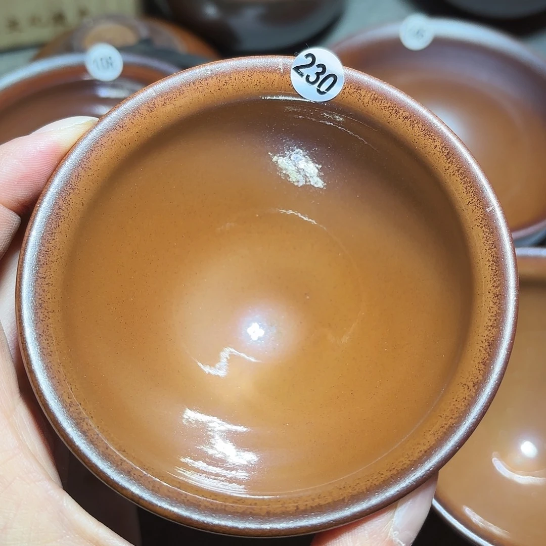 茶盏子衿手工柴烧原矿釉茶盏230特价微瑕