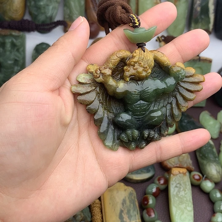 岫岩河磨玉（透闪石质玉）未镶嵌挂件