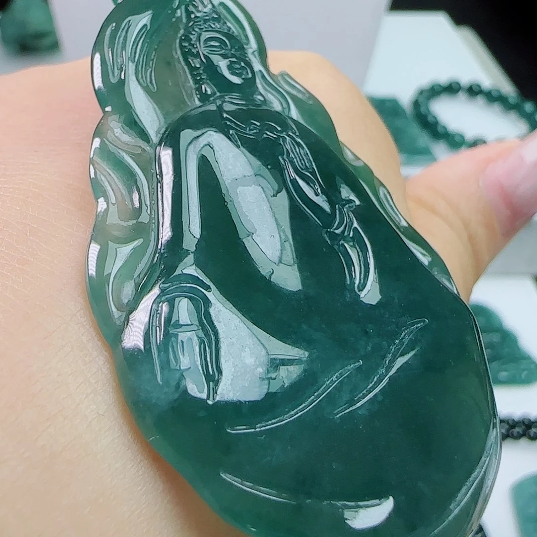 翡翠未镶嵌挂件111