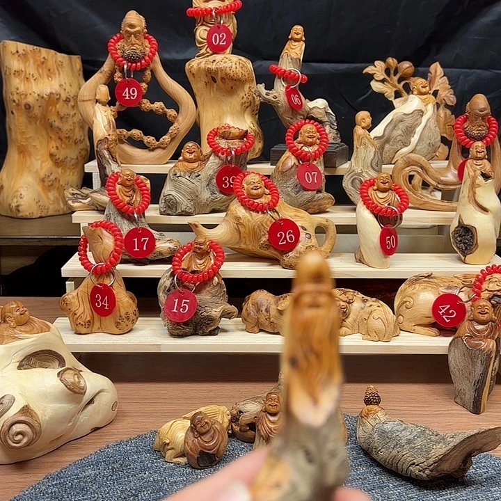 柏木把件崖柏摆件