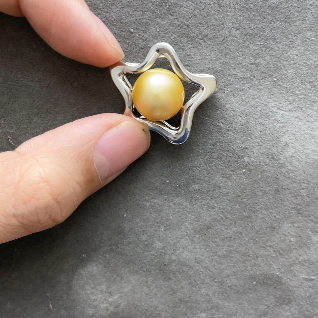 海水珍珠颈饰银S925镶嵌