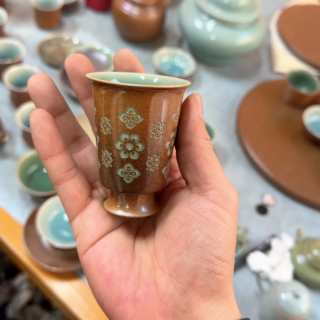 小金茶具青瓷茶器