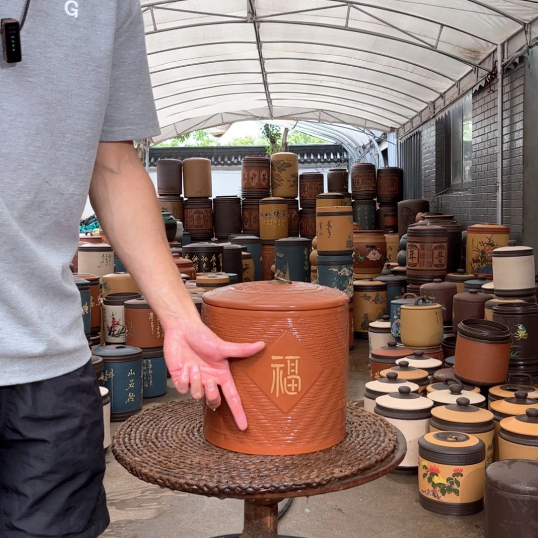 紫砂茶叶罐8 饼茶叶罐