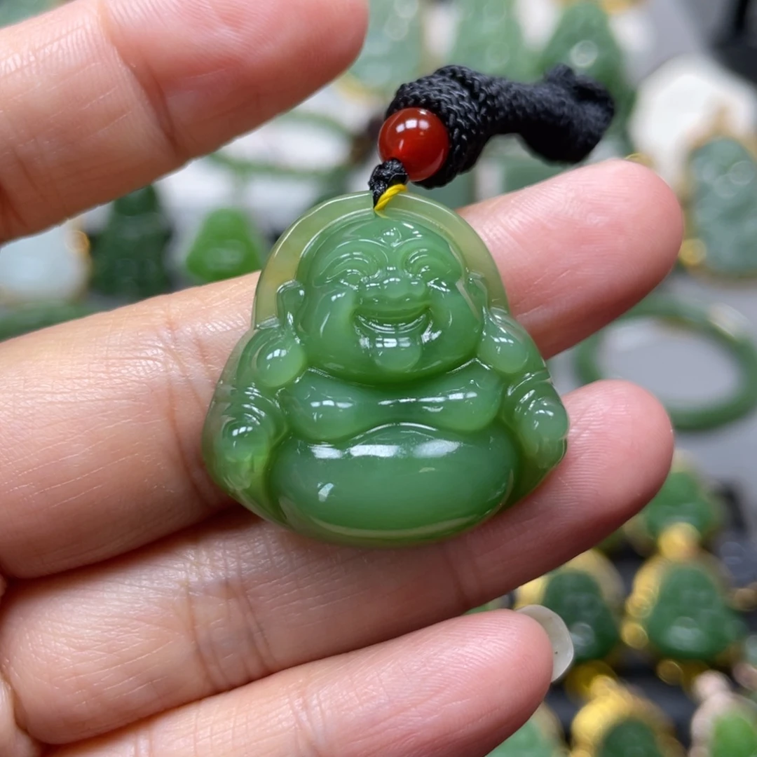 和田玉（碧玉）未镶嵌吊坠(不含链)
