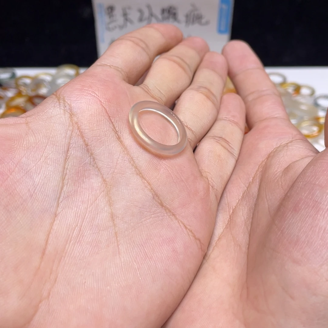 玛瑙/玉髓未镶嵌戒指43号港17 默认瑕疵