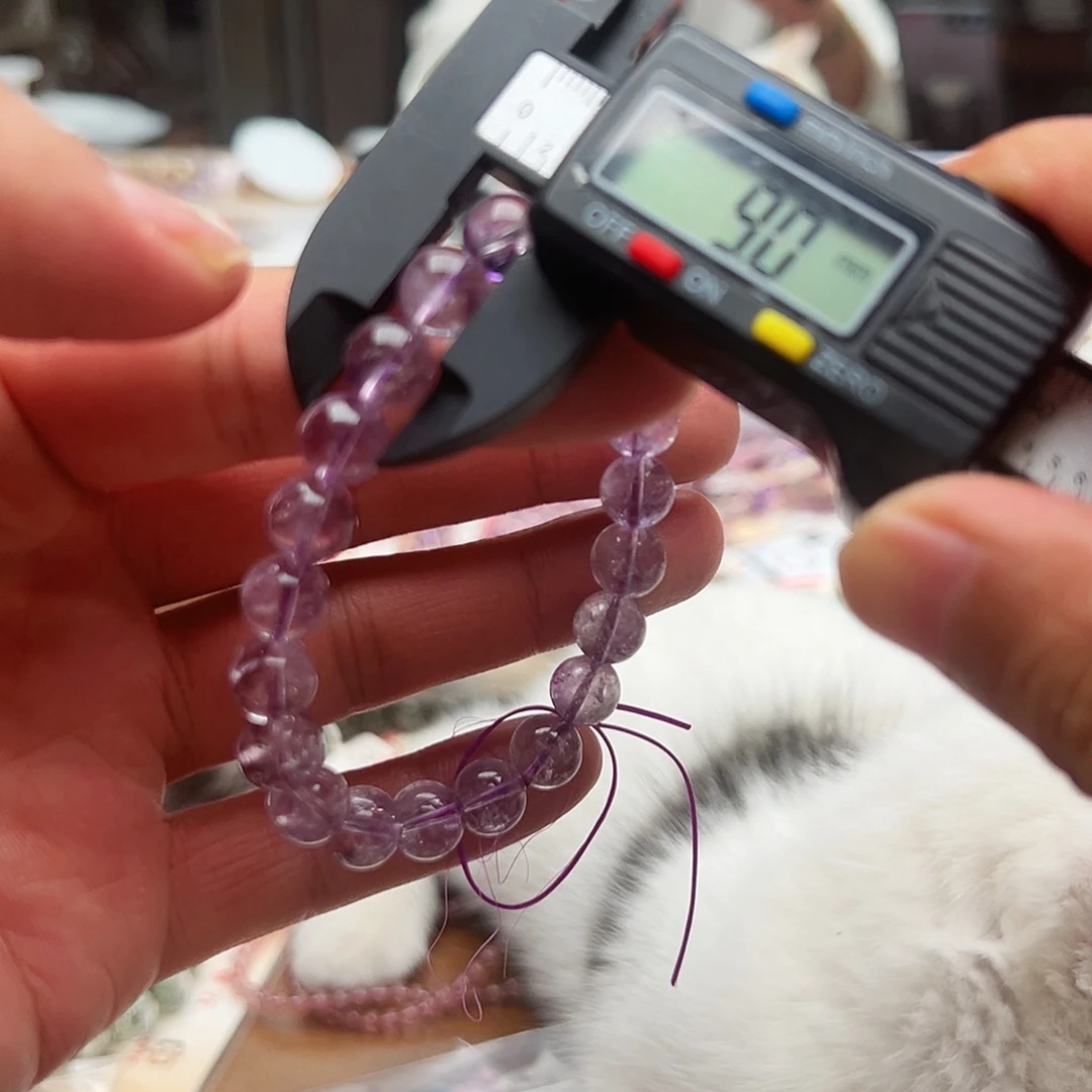 水晶手链未镶嵌紫超9