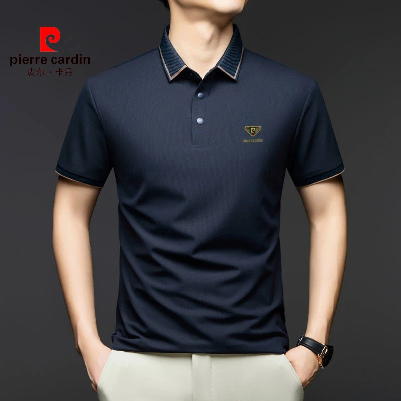 皮尔卡丹短袖夏季Polo高档轻奢高级男士新款奢侈品polo父亲节礼物