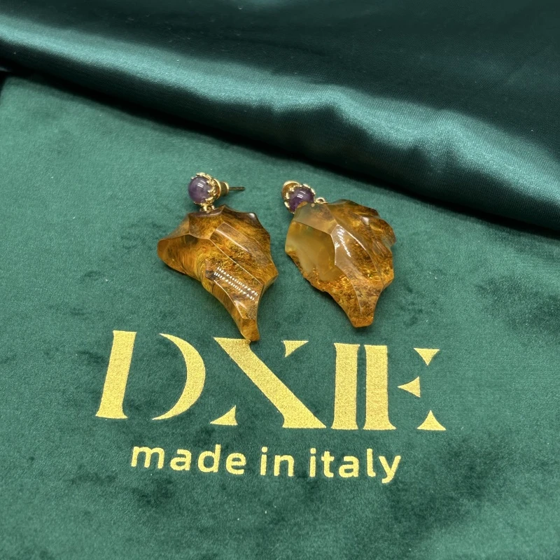 铜合金 树脂耳饰 XH1097