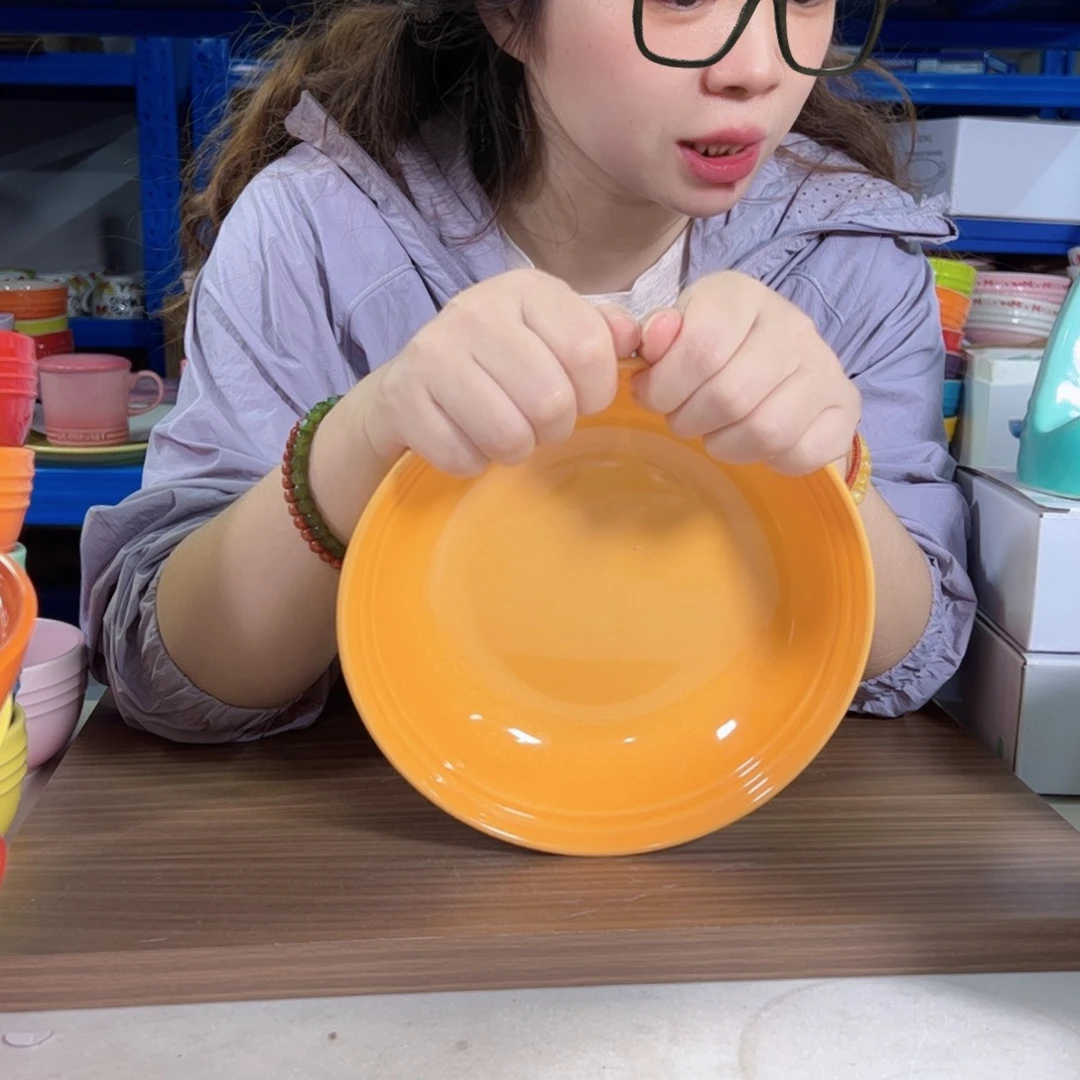 陶瓷南法橙燕麦碗
