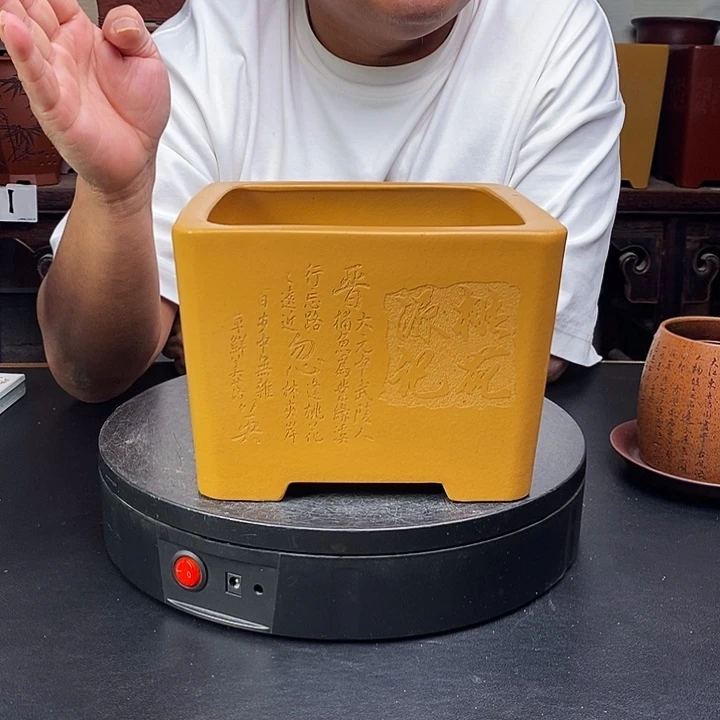紫砂花盆TW933 货号一只